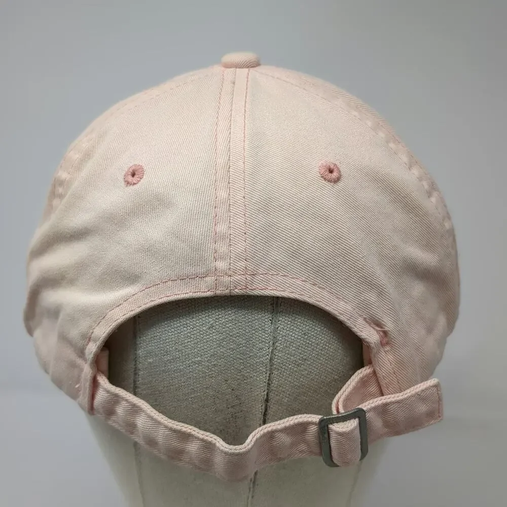 Aeropostale Baseball Cap Pink One Size Log Off Embroidered Cotton Slideback Hat